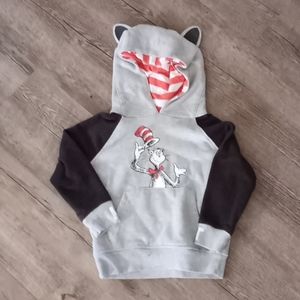 Cat in the hat toddler hoodie